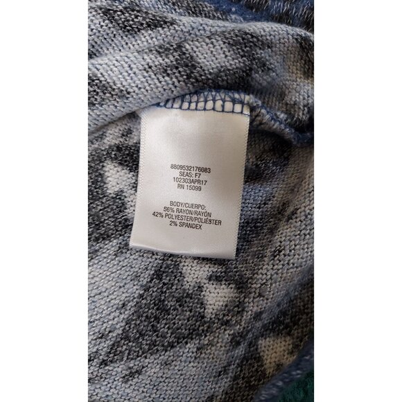 Roebuck & Co. Vintage 80s Aztec Southwestern Pastel Lightweight Sweater Medium - Picture 5 of 6